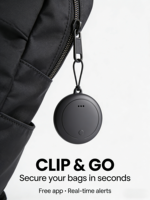 Localizador GPS Mini Redondo para Equipaje de Viaje, Mascotas y Objetos Perdidos, Compatible con Android