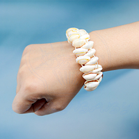 Bracelet en tricot à la main de coquillage naturel, perles, style Boho, cadeau pour meilleur ami, nouveau,