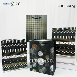 Sacs fourre-tout en papier pailleté personnalisés avec logo, en kraft brun, pour la livraison de repas <span class=keywords><strong>à</strong></span> emporter, shopping de luxe, personnalisation - Product Image 2