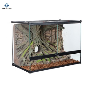 Terrario de Vidrio Transparente Pequeño, de Doble Puerta con Apertura Frontal, Lujoso, Simple, Moderno, Ecológico y Duradero, para Reptiles - Product Image 1