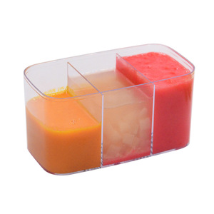 Boîte d'emballage alimentaire transparente personnalisée à trois compartiments avec couvercle pour bonbons de 120 ml et boîte à yaourt, modèle 2026 - Product Image 6