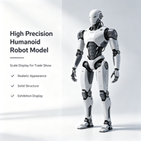 Modèle de robot humanoïde à l'échelle pour l'affichage en salle d'exposition et sur stand de salon professionnel