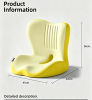 Coussin ergonomique en mousse à mémoire de forme en forme de L pour le soutien lombaire et des hanches, avec housse amovible et lavable, idéal pour les conducteurs, les hôtels et le confort en position assise prolongée