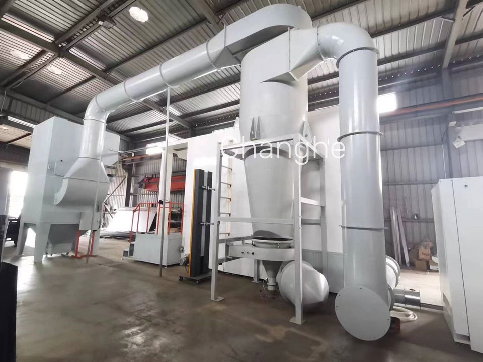 Electrostatic Powder Coating Spray Booth System Automatic Multi-Cyclone ...