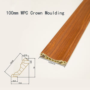 Ligne décorative intérieure | Corniche de plafond en Wpc, conception de moulures couronnées pour la décoration de murs et de plafonds, garniture de <span class=keywords><strong>moulure</strong></span> en WPC - Product Image 2