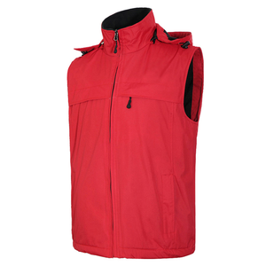 Outdoor Sleeveless Volunteer Jacket Hood Winter Fleece Inner Vest Work Wear Jacket Waistcoat Soft Shell Uniform For Women