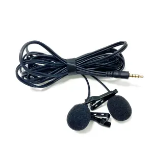 PUJIMAX Giảm Giá Mạnh Micro Hai Đầu Giắc 3.5Mm Micro Có Dây Micro Điện Thoại Để Ghi Âm Hướng Dẫn Du Lịch Dạy Phỏng Vấn - Product Image 1