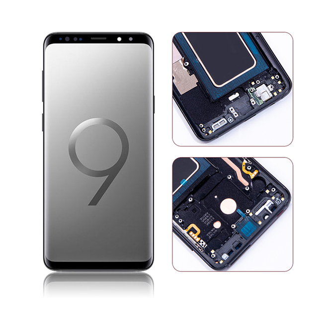 Original With Frame Mobile Phone LCD OLED Touch Display Screen for Samsung Galaxy S9 Plus Mobile Phone LCDs for Samsung