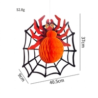Décorations d'Halloween : Accessoires de Décoration, Pendentifs en Papier, Pendentifs Araignées et Chauves-souris, Pendentifs Fantômes Suspendus