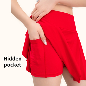 Falda deportiva con secado rápido y absorción de humedad ideal para fitness OEM y logotipo personalizado compatible - Product Image 1