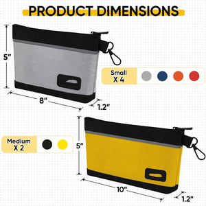 <b>Tool</b> Pouches with Zipper 1680D Oxford <b>Small</b> <b>Tool</b> Bags Waterproof Utility Bag Zipper Pouch - Product Image 2