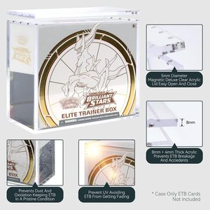 Estuche de exhibición de acrílico para Pokémon Elite Trainer Box, cubierta protectora transparente, solución de almacenamiento para coleccionistas, uso en escritorio - Product Image 4