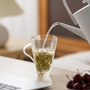 Tetera de Vidrio con Asa Lateral, Resistente al Calor, de Borosilicato, para Preparar Té, Uso Doméstico - Product Image 3