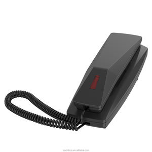 Teléfono de baño de <span class=keywords><strong>hotel</strong></span> de superlujo Teléfono simple con cable montado en la pared ABS con compatibilidad PABX Teléfono fijo - Product Image 2