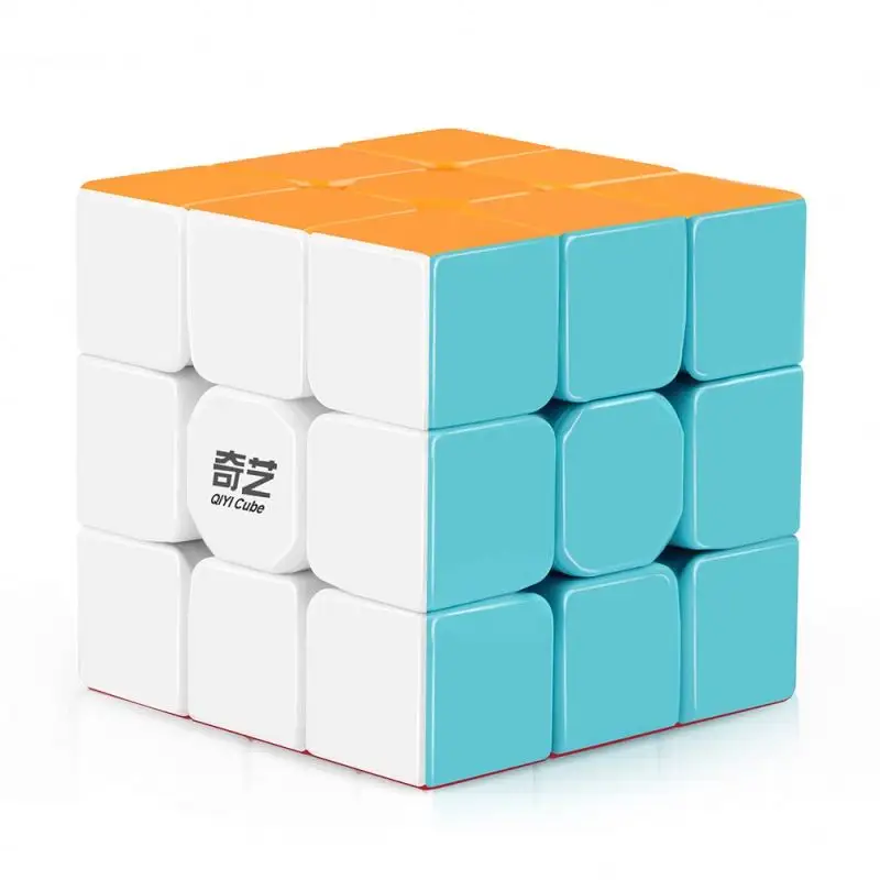 Qiyi Warrior W 3x3 Speed Cube Stickerless 3x3x3 Magic Cube Puzzles Toys Easy Turning and Durable Megaminxspeed cube Toy for Kid