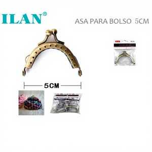 Hebilla de Metal Plateado Resistente Ilan de 5 cm para Asas de Bolsos - Product Image 1