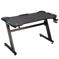 Mesa de juegos para ordenador, escritorio de estilo de carreras con luz LED RGB, fabricante de PC