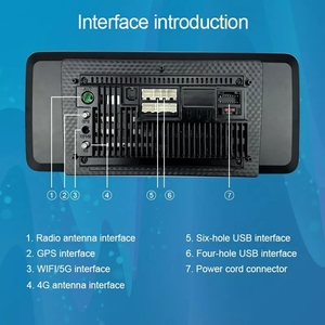 12.3 pollici 2 Din Carplay Head Unit Android 15 Stereo Autoradio Auto Auto lettore DVD Autoradio per <span class=keywords><strong>Toyota</strong></span> Honda <span class=keywords><strong>Hyundai</strong></span> - Product Image 6