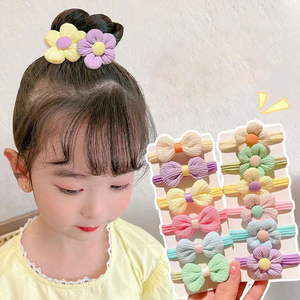 Coletero Elástico con Lazo de Mariposa y Flores para Niñas, No Daña el Cabello, Diadema para Niñas, Banda Elástica para Cola de Caballo - Product Image 5