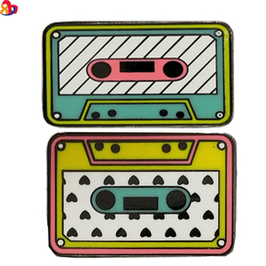 Tùy Chỉnh Mạ Vàng Thiên Thần Theo Chủ Đề Âm Nhạc Mix Băng Huy Hiệu Pin Cứng Và Mềm Mại Màu Sắc Lưng Kim Loại Thủ Công Mỹ Nghệ Cho Trang Trí Nội Thất Giáng Sinh - Product Image 3