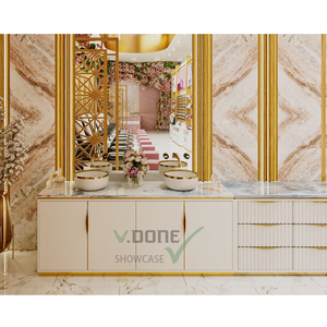 Tienda de cosméticos de madera de lujo personalizada, muebles para el cuidado de la piel, diseño de decoración de interiores, vitrina de maquillaje - Product Image 2