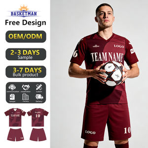 Uniformes <span class=keywords><strong>de</strong></span> <span class=keywords><strong>Fútbol</strong></span> Personalizados OEM, Sublimados, Transpirables, <span class=keywords><strong>de</strong></span> Secado Rápido, para Equipos y Clubes, MOQ Bajo, Muestras Gratis, Estándar Europeo y Estadounidense - Product Image 1