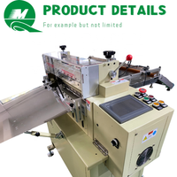 Machine de découpe d'étiquettes télescopiques Qi Mei avec capteur photoélectrique de positionnement et adhésif sensible à la pression, équipée d'un moteur à engrenages PLC Mitsubishi