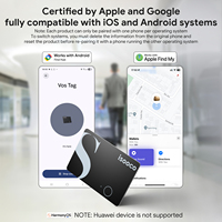 Localizador GPS Inteligente ISOOCO con Certificación MFI, Software de Rastreo Android, 5G, Recargable para Auto, FindMy Tracker, Plástico