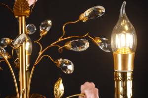 Romantico <span class=keywords><strong>lampadario</strong></span> di campagna francese rosa ceramica rosa disegno floreale ottone Shabby rosa rosa candelabro luce per la camera da letto della ragazza - Product Image 5