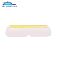Projecteurs de piscine étanches IP68 12V PC LED blanc chaud (3500K) CRI 80 600LM 7W avec télécommande