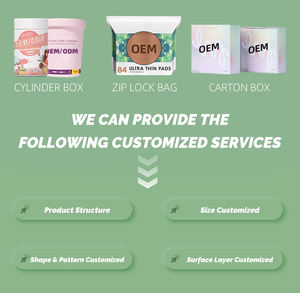 Tampones de algodón orgánico biodegradables ecológicos Producto de higiene sanitaria para menstruación para uso femenino - Product Image 6