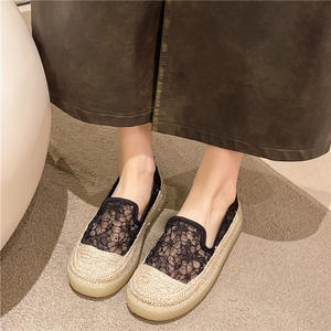 Mocasines planos de verano para mujer con recortes de malla, zapatos planos con fragancia de <span class=keywords><strong>pescador</strong></span> de un pie, cierre deslizante - Product Image 3