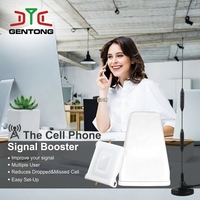 Antenne amplificateur de signal de téléphone portable à gain élevé, double élément vertical en cuivre pur, base magnétique, câble RG58 pour voiture et bureau