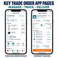 Développement d'applications de gestion des commandes internationales fiables pour iOS et Android avec devis et commandes d'achat LionCreate