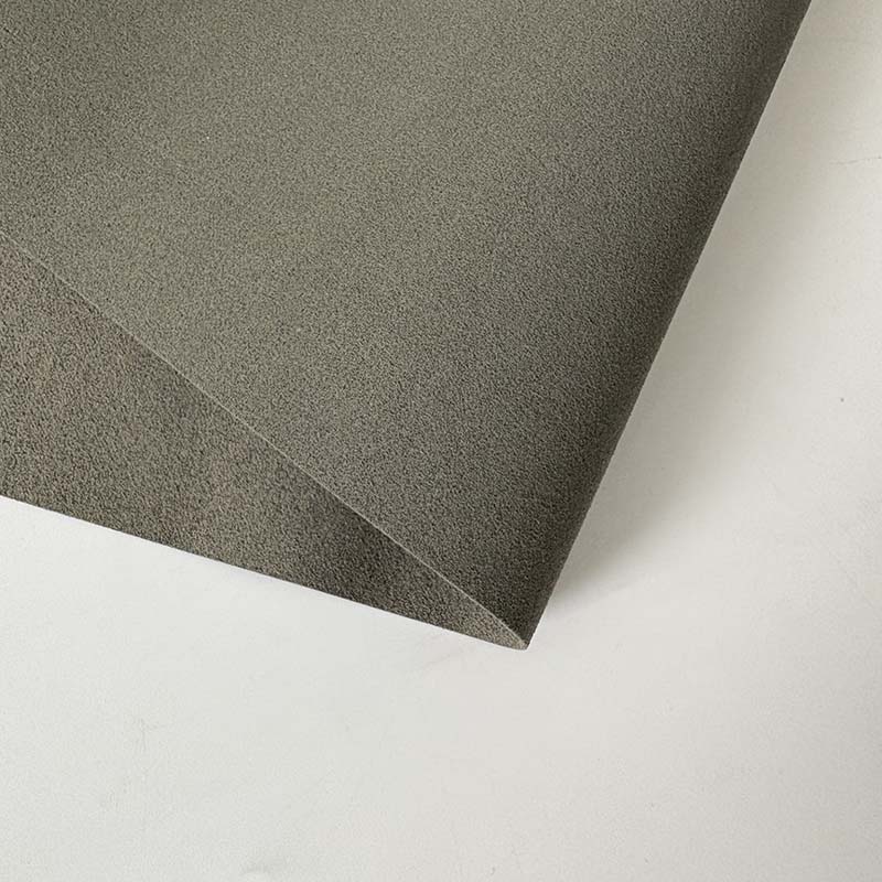 Durable Waterproof PE Leather Synthetic Artificial Suede Fabric with Soft Texture for Athletic Footwear