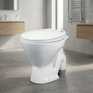 โถสุขภัณฑ์เซรามิคทรงสี่เหลี่ยมแบบอินเดีย EWC ระบบ Washdown แบบ S-Trap สไตล์อินเดีย - Product Image 4
