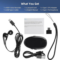 Enregistreur vocal numérique JL Z21, mini pendentif, lecteur MP3 WAV 48KHz 192KBPS, micro intégré, enregistrement en un clic, 32G/64G/128G, 22 heures d'autonomie