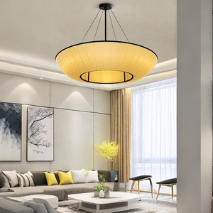 Lustre rond de style chinois à LED, diamètre 50cm 60cm 80cm 100cm, pour salon, salon de thé, restaurant, hôtel - Product Image 5