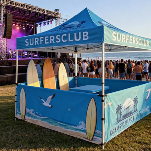 Tenda Commerciale 10 <span class=keywords><strong>X</strong></span> 10 di Alta Qualità Personalizzabile - Copertura Gazebo Stampata per Marketing e Branding all'Aperto - Product Image 1