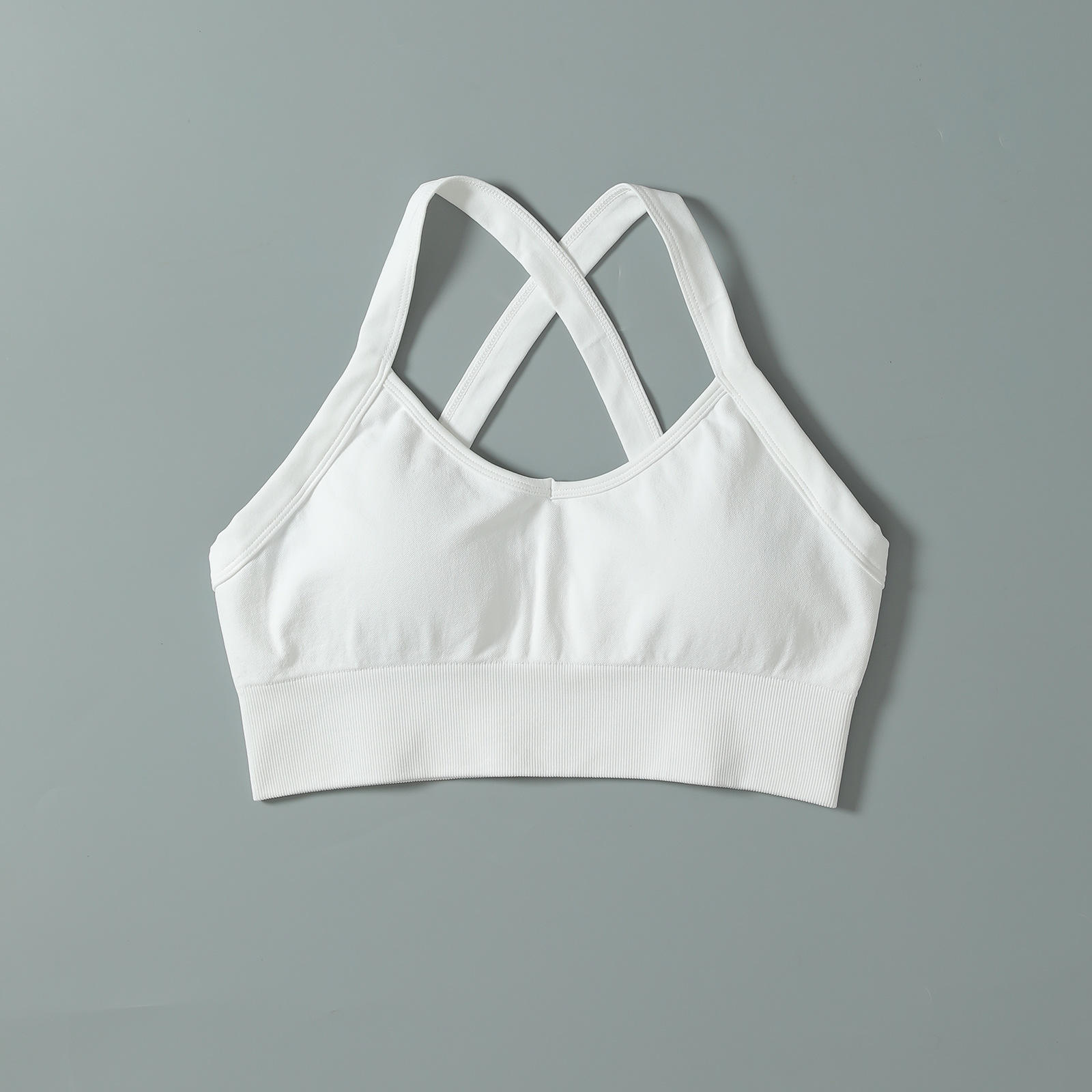 White-Back Cross Bra