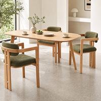 Fauteuil papillon avec dossier en bois de frêne massif, support en forme de H, revêtement en velours, chaise de salle à manger pour hôtel, restaurant, café