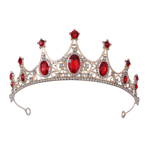 Precio barato Boda nupcial accesorios para el cabello real barroco princesa Metal cristal Rhinestone Tiara cumpleaños niña Corona al por mayor - Product Image 5
