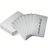 Cartes de visite et étiquettes personnalisables en métal moderne, gravure laser, acier inoxydable 304 brossé, nouveauté chinoise, best-seller