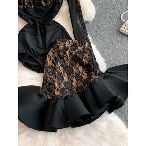 Completo da Donna Elegante con Gonna a Balze e Dettagli in <span class=keywords><strong>Pizzo</strong></span>, Nuova Collezione Autunno 2026 - Vendita all'Ingrosso - Product Image 4