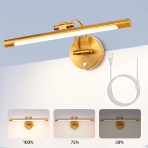 Modern Iron LED <b>Touch</b> Dimming Bathroom & Living Room Wall <b>Lamp</b> with US Gauge Plug - Product Image 6