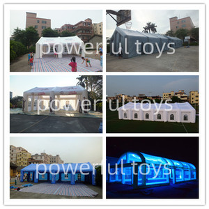 التجاري الأبيض العملاق سعر المصنع Led الإضاءة نفخ خيمة خيمة زفاف خيمة حفلات - Product Image 4