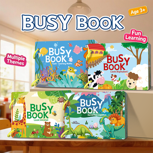 Livre d'activités sensorielles pour tout-petits : Jeu de puzzle et d'association éducatif pour enfants avec ruban magique – Livres d'activités en papier pour l'éveil précoce - Product Image 3