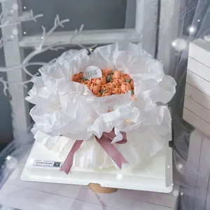 High quality thickening flower packing paper orange cake flower packing paper