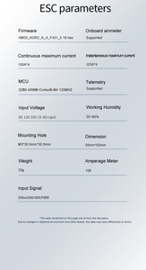 ใหม่ aocoda-RC สแต็ก F405 V4 F4100 V4 AM32 30100 100A 4in1ESC 30x30มม. 3-6S สำหรับโดรนฟรีสไตล์ FPV - Product Image 5