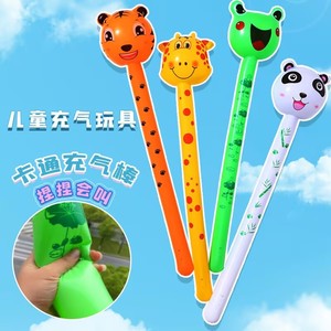 Vente en gros de jouets gonflables en PVC avec dessin animé, girafe et <span class=keywords><strong>lapin</strong></span>, longs animaux sautants pour enfants, prix spécial pour offrir en cadeau - Product Image 5